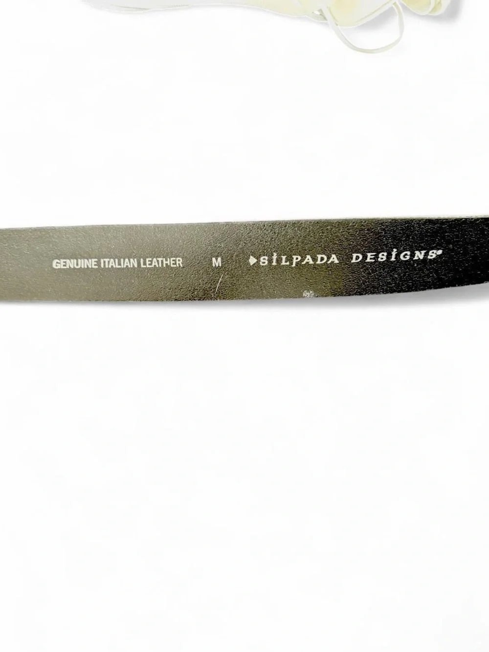 Silpada Black western Genuine leather belt